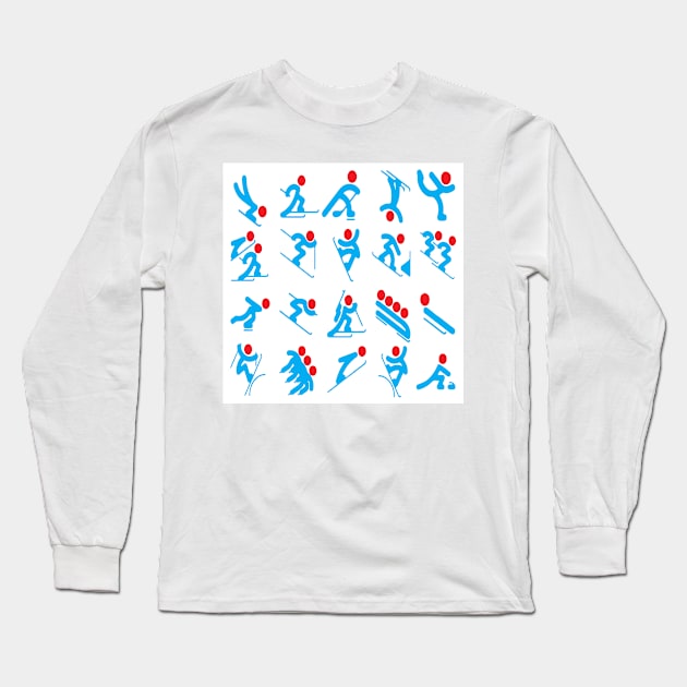 Winter Games Long Sleeve T-Shirt by likbatonboot